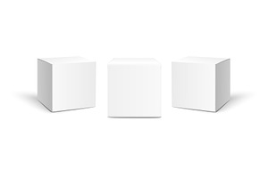 Three square paper