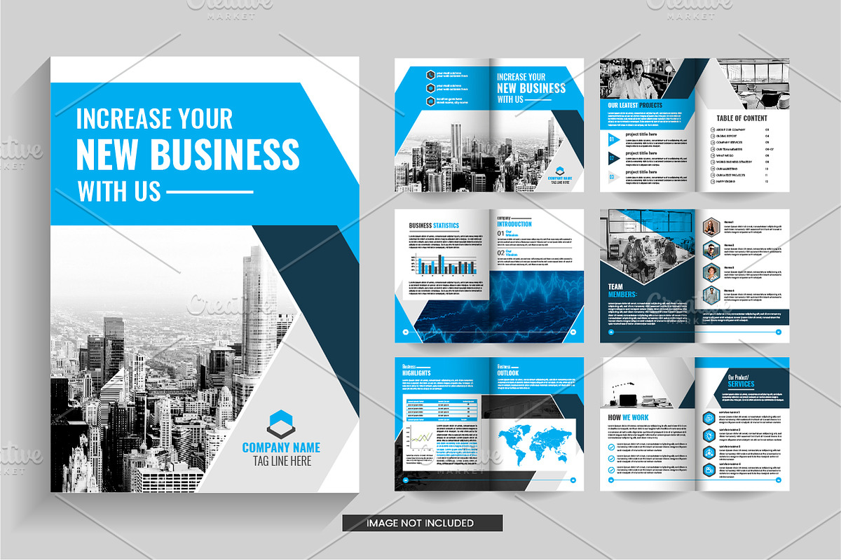 Corporate Bi fold Brochure Template, a Print Template by Tanuart