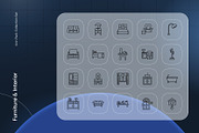 Furniture & Interior Icon, an Outline Icon by Nathaya Studio (Thumbnail 2 of 2)