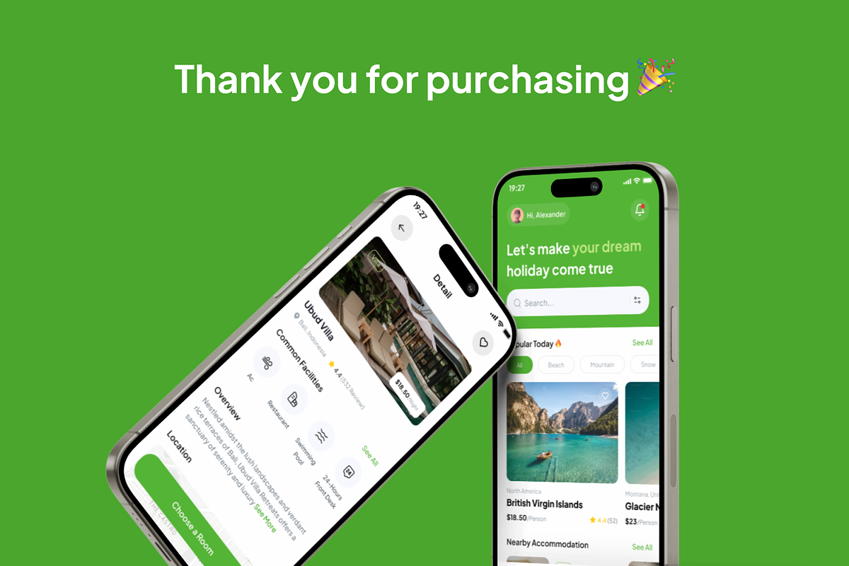 Suntrip - Traveling App UI Kit, an UI Kit Template by Kawalan Studio (Photo 6 of 6)