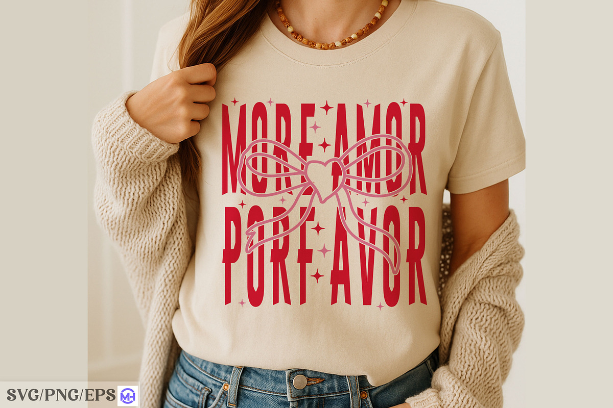 More Amor Por Favor Valentine SVG, a Graphic by mh_arif (Photo 4 of 4)
