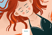 Summer Beach Clipart & Bikini Girls, a Person Illustration by Illustrations Lazarteva (Thumbnail 4 of 12)