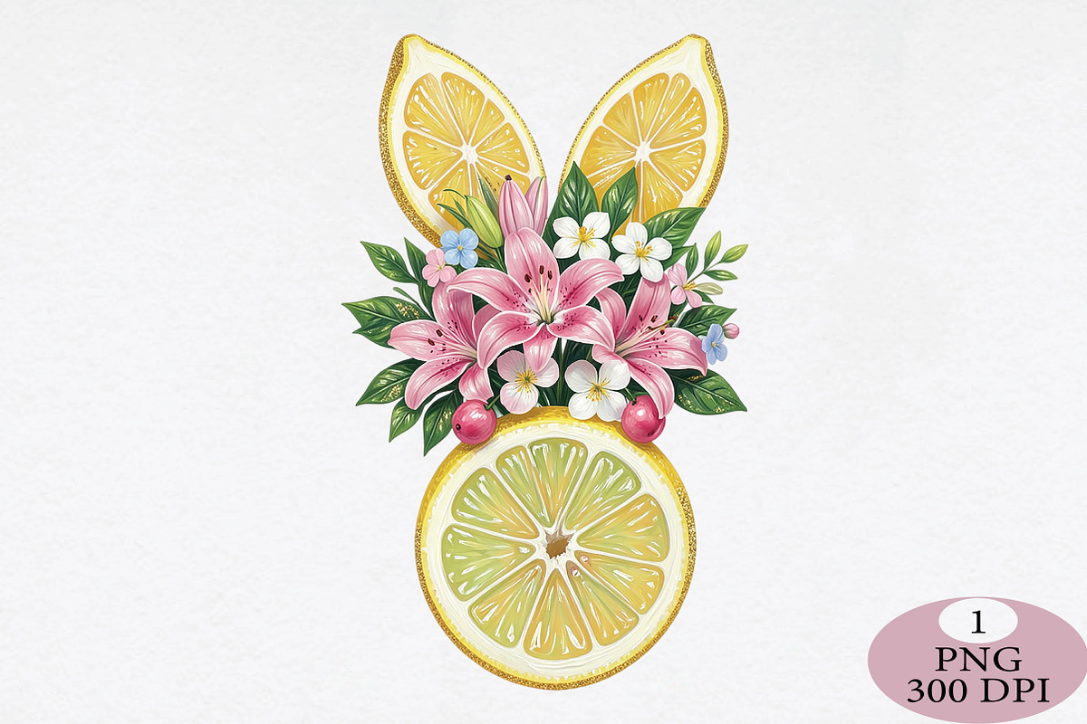 Boho Lemon Coquette Png, an Illustration by Daily.Designs (Photo 1 of 5)