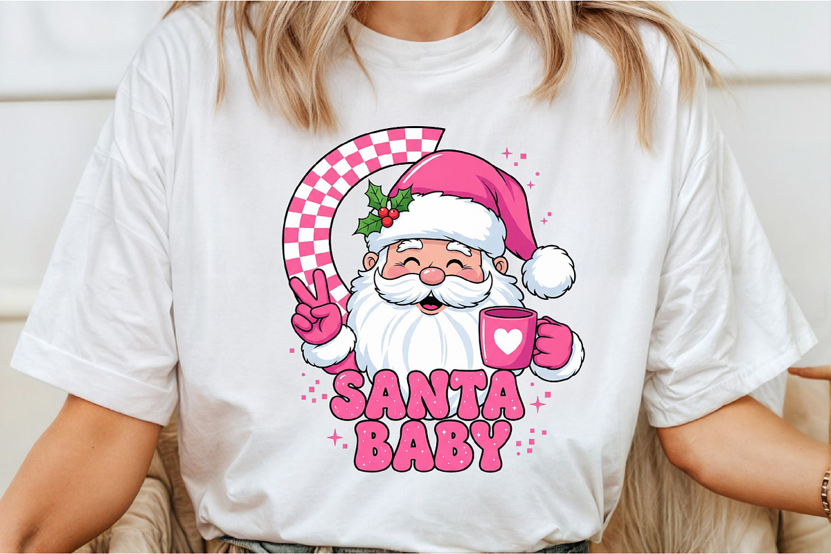 Santa baby Christmas PNG, an Illustration by DreamCafeArt (Photo 2 of 6)