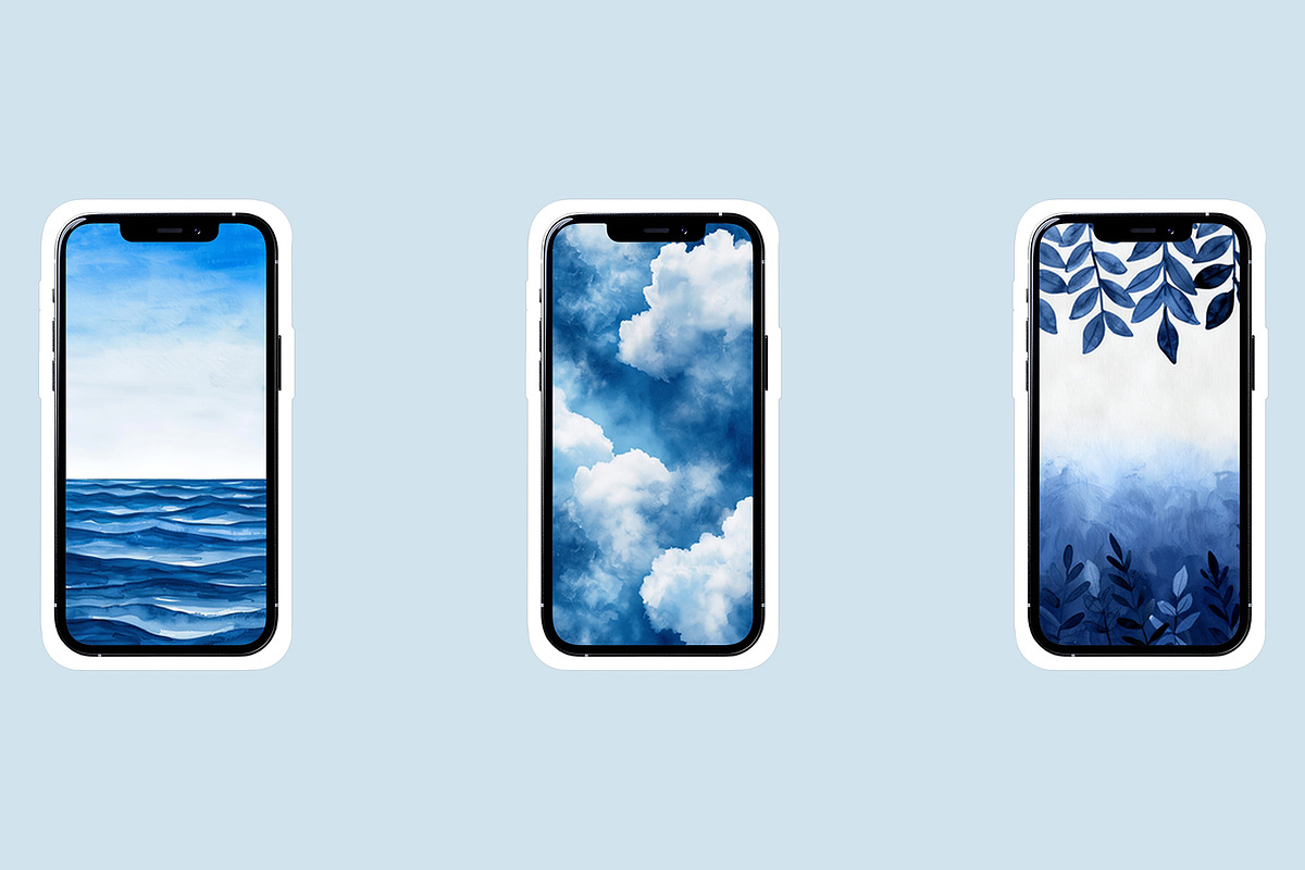 Blue Watercolor Backgrounds, an Abstract Photo by AI Petr Creative Agency (Photo 7 of 7)