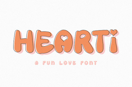 Hearti Retro Bubble Font