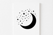 50 Crescent Moon with Stars, an Empty State Illustration by Amazin_art (Thumbnail 45 of 47)