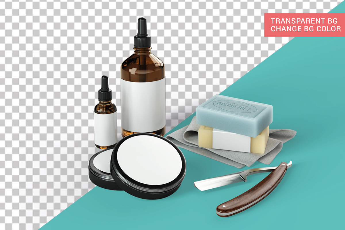 Barber Shop Vintage Mockup, a Product Mockup by visufactum (Photo 6 of 8)