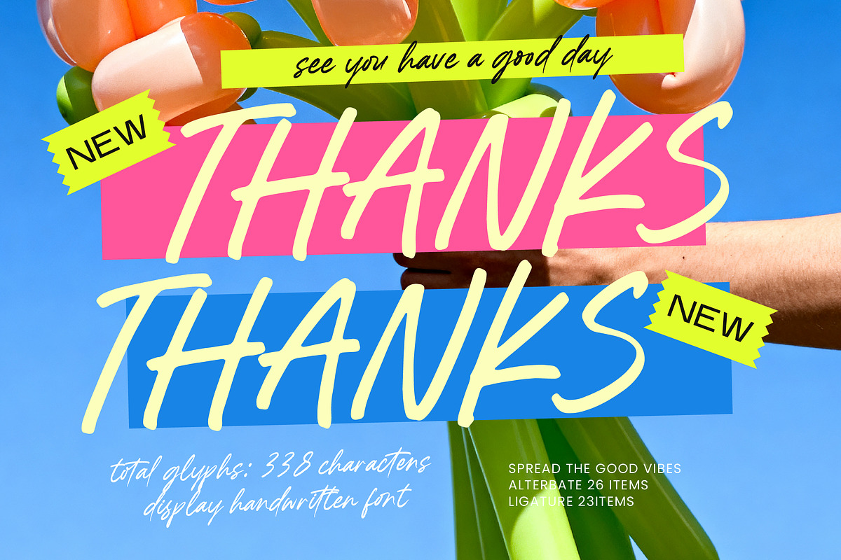 Sweet Trace Display Handwritten Font, a Script Font by Letterena Studios Script (Photo 15 of 15)