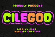 Cilegod Display Font, a Handwritten Font by Maulana Creative (Thumbnail 1 of 7)
