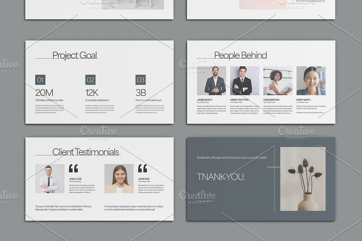 Elegant Minimalist Portfolio, a Presentation Template by ClickPaint_Studio (Photo 4 of 5)