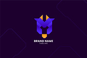 Letter M Cow's Head Logo, a Branding & Logo Template by okkydianpra (Thumbnail 1 of 3)