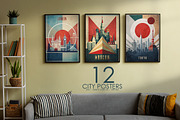 City Posters - 01, a Decorative Illustration by Digital Art Creations (Thumbnail 8 of 8)
