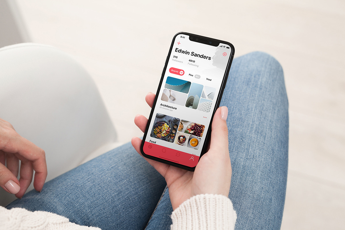 iPhone X Mock-Up's, an iPhone Mockup by Dikarte.Store (Photo 7 of 14)