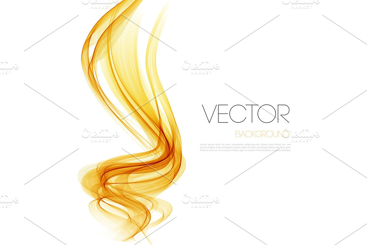Smooth wave stream line abstract header layout. Vector illustration, a ...