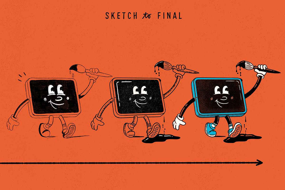 Dead Head Procreate Brush Set, a Brush Add-On by Idle Letters (Photo 11 of 11)