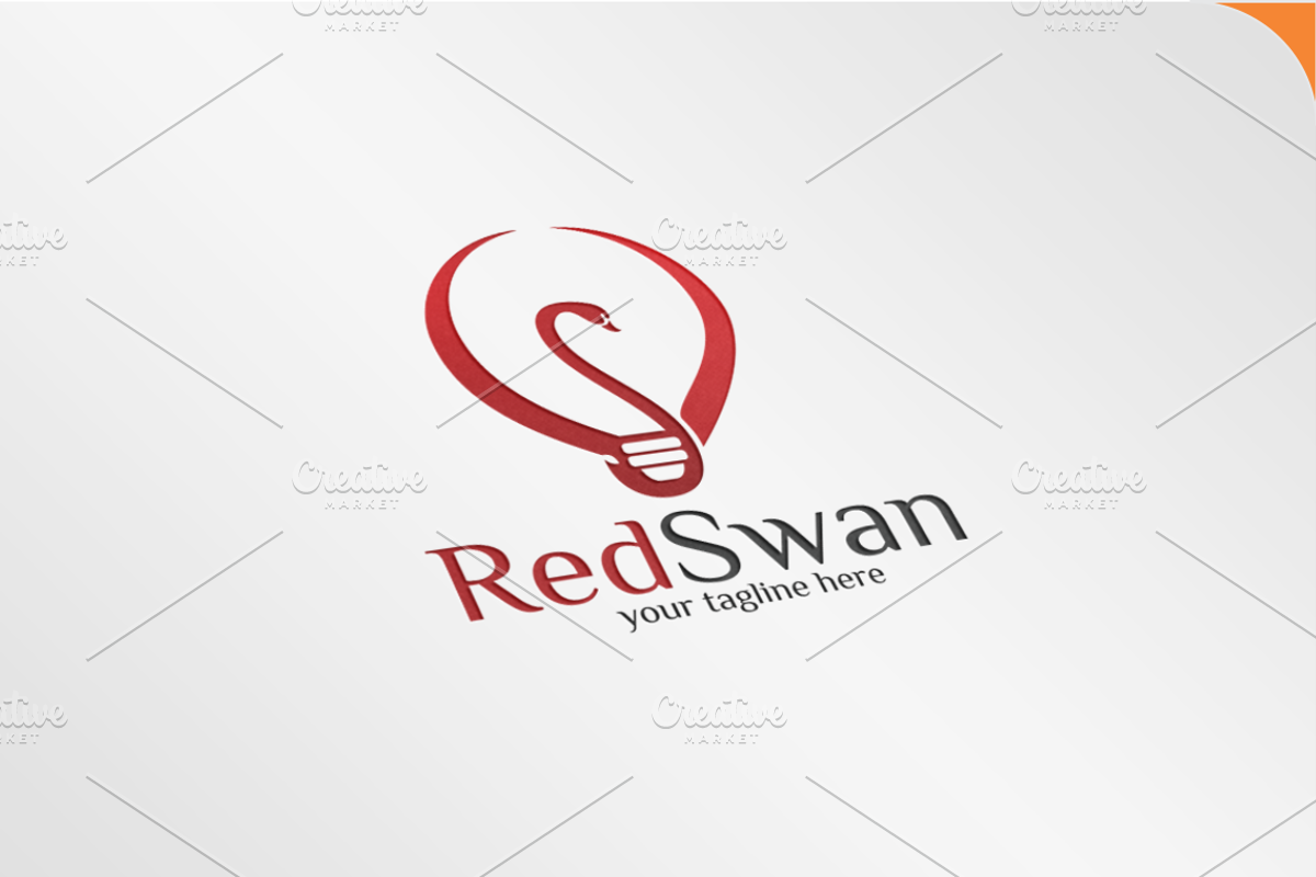 Red Swan / lamp - Logo, a Branding & Logo Template by Alfam17 (Photo 1 of 4)