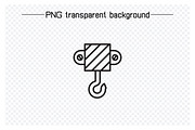 Industrial Crane Hook Line Icons, an Outline Icon by Designfour (Thumbnail 4 of 7)
