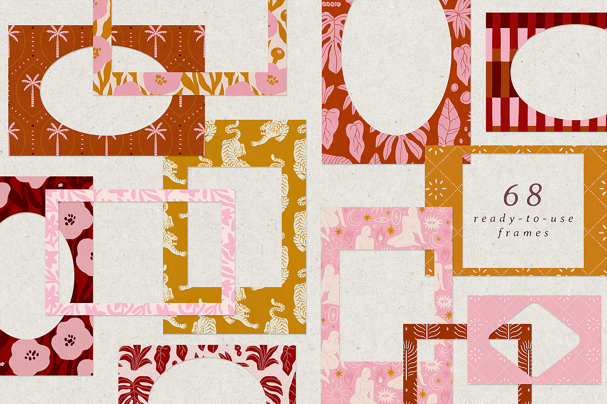 Terra bohemia. Backgrounds & frames, a Background Graphic by kondratya (Photo 9 of 14)