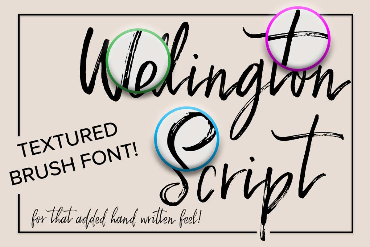 Wellington Script Font preview 6