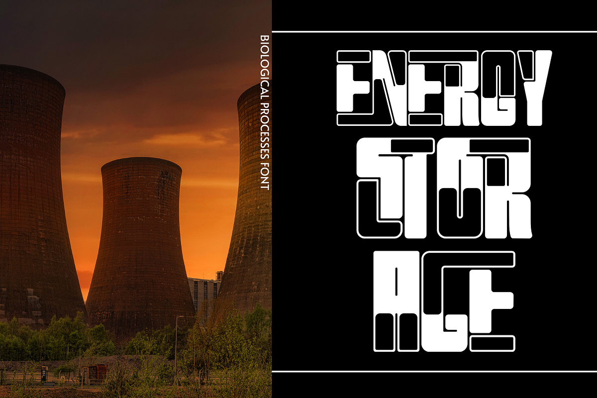BIOLOGICAL PROCESSES - SCI-FI FONT, a Sans Serif Font by 177Studio (Photo 4 of 8)