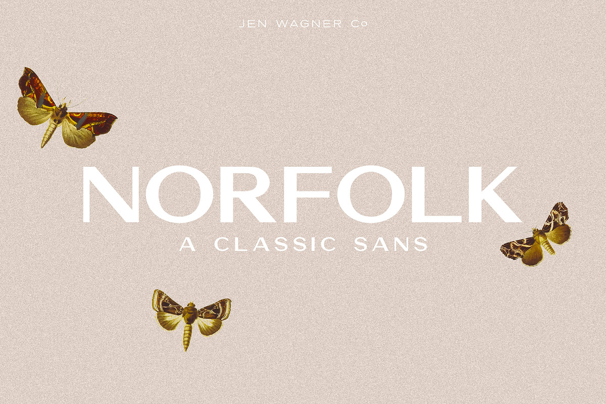 Norfolk | A Traditional Sans, a Sans Serif Font by Jen Wagner Co (Photo 1 of 15)