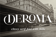 Deroma Serif, a Serif Font by Yahya Type (Thumbnail 1 of 22)
