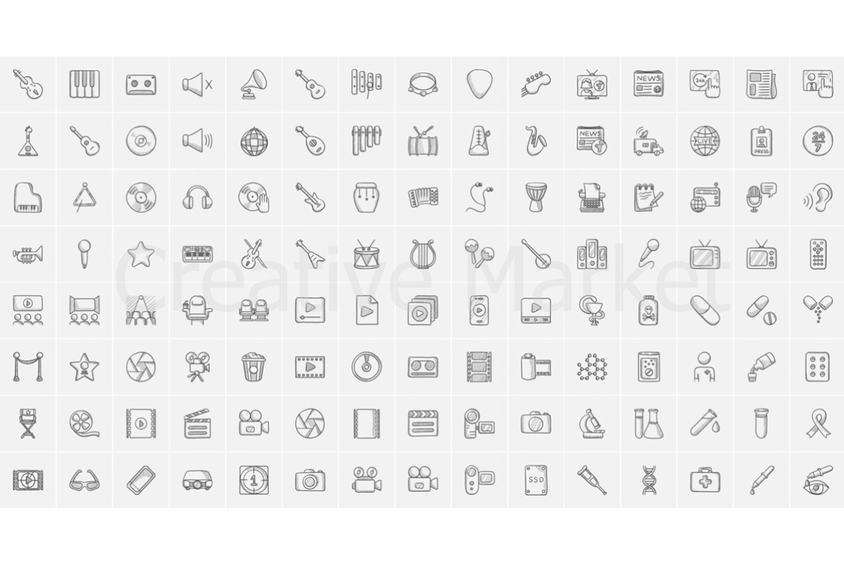 2200 vector sketch icons mega pack, an Outline Icon by Visual Generation (Photo 10 of 21)