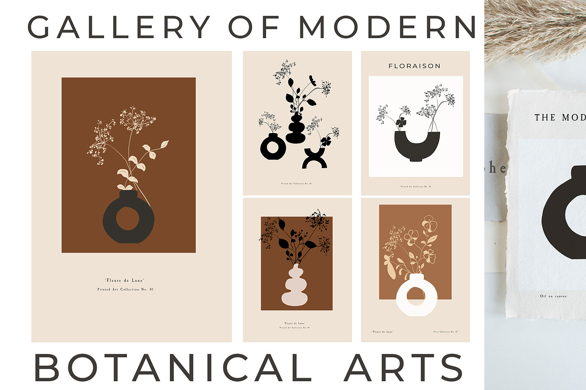 Modern Floral Poster Big Collection, a Texture Illustration by Laras Wonderland (Photo 18 of 27)