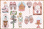 Christmas Clipart Png set, a Decorative Illustration by The GG Shop (Thumbnail 4 of 9)