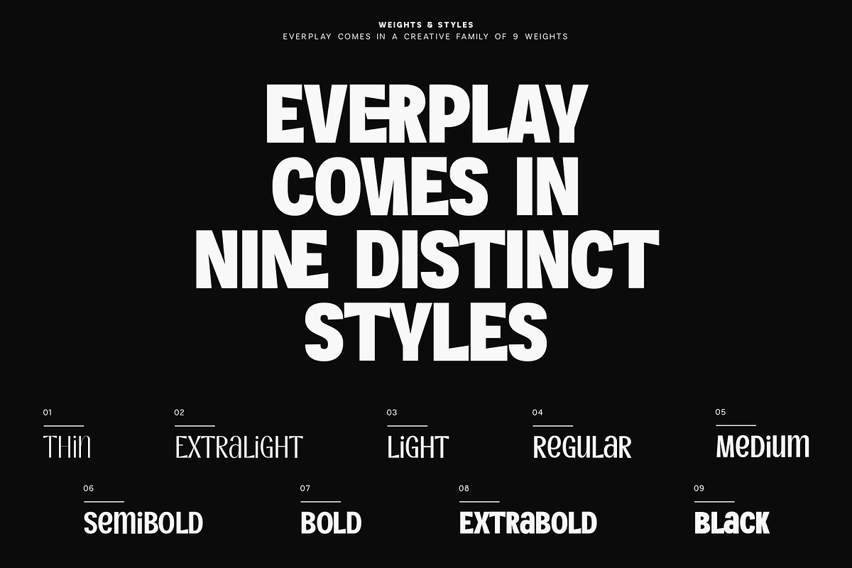 Everplay – Modern Display Typeface, a Serif Font by VP Fonts (Photo 11 of 37)