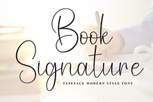 Book Signature | Script Font