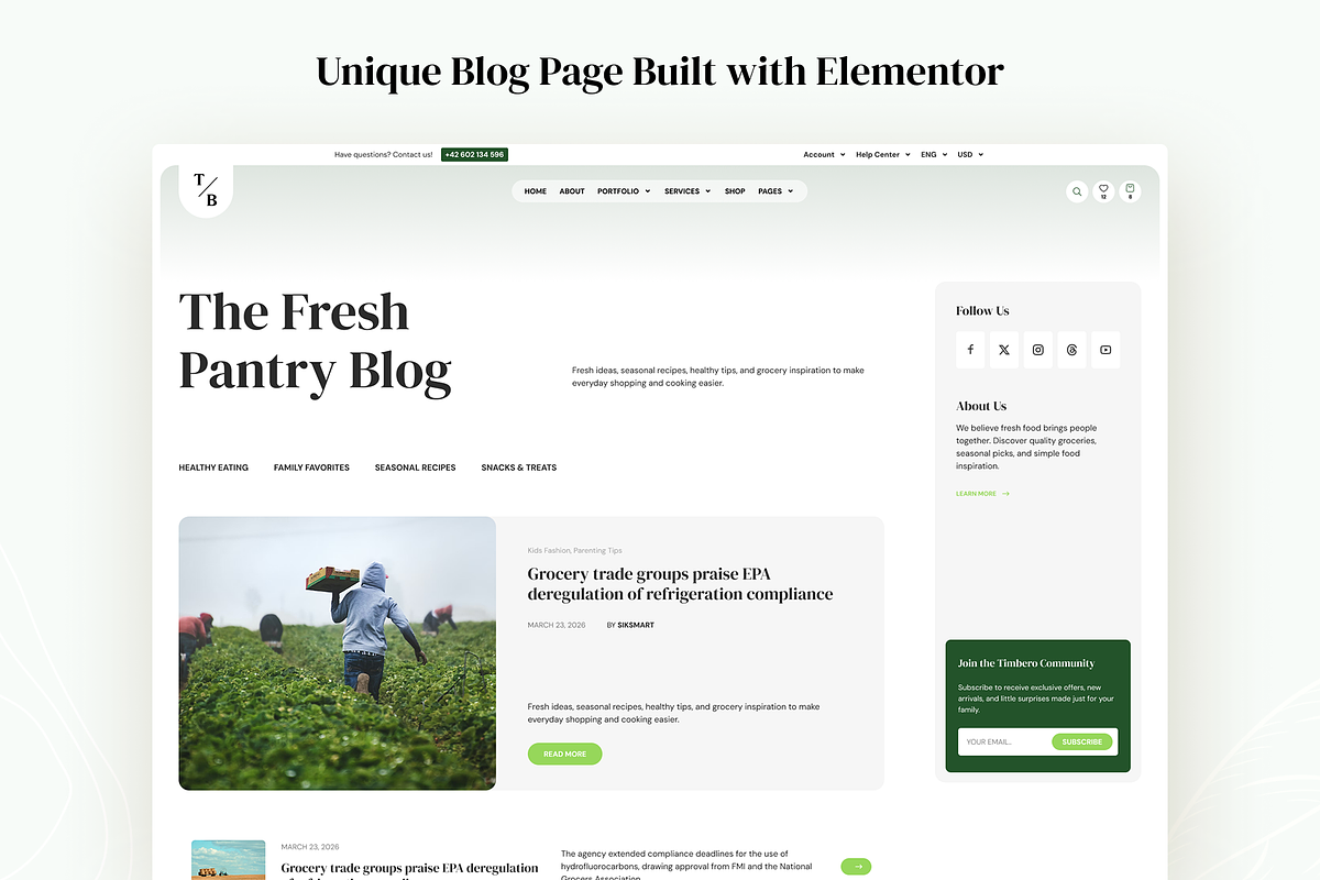 Grocery Store WooCommerce WP Theme, a WordPress Template by Siksmart (Photo 5 of 7)