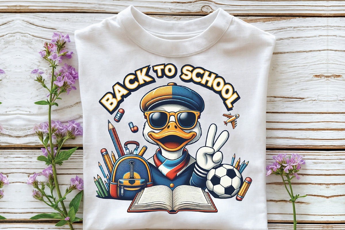 Back to School Png School Goose, an Illustration by CraftArtStudio (Photo 2 of 4)