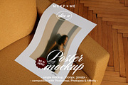 Printed poster interior mockup, a Merchandise Mockup by MCKP*ME (Thumbnail 1 of 3)
