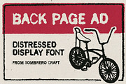 Back Page Ad Distressed Display Font, a Sans Serif Font by Sombrero Craft (Thumbnail 1 of 5)