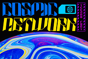 Cosmic Network Techno Font, a Font by PutraCetol Studio (Thumbnail 1 of 5)
