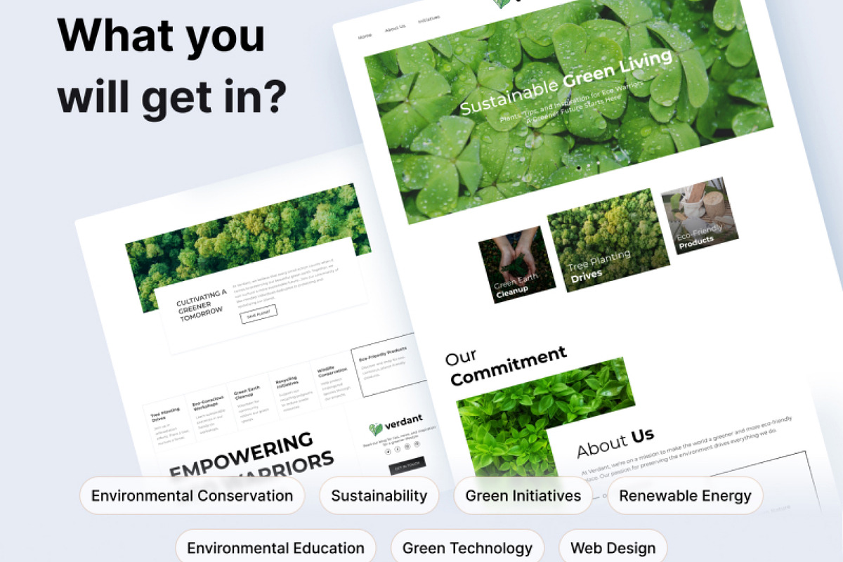 Environmental Conservation UI Kit, an UI Kit Template by hiddemaru (Photo 6 of 6)