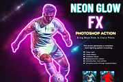 Neon Glow FX Photoshop Action, an Action Add-On by Studio Retouch (Thumbnail 1 of 13)