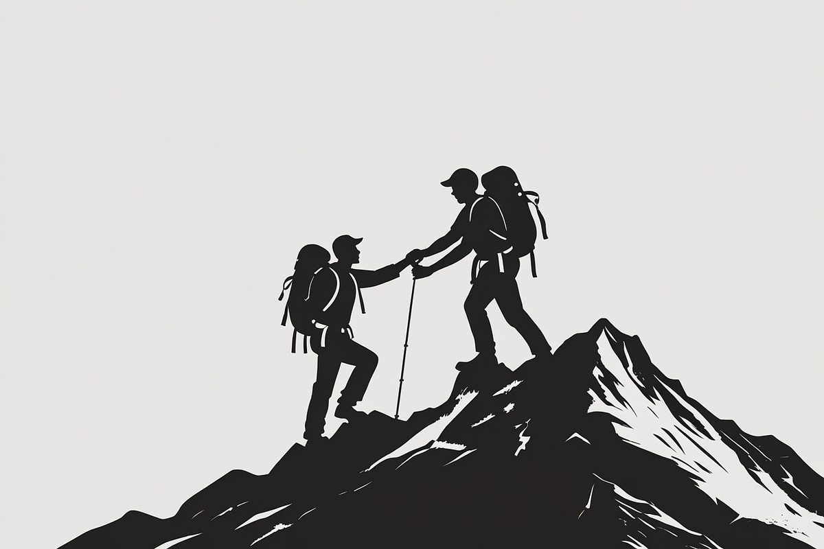 Hiker and Mountain Bundle, an Illustration by Creativeshirt (Photo 14 of 21)
