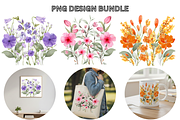 Flowers PNG Design Bundle, a Graphic by Viberints (Thumbnail 1 of 13)