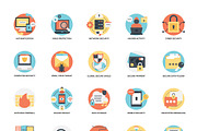 90 Flat Security Vector Icons, an Icon by Prosymbols