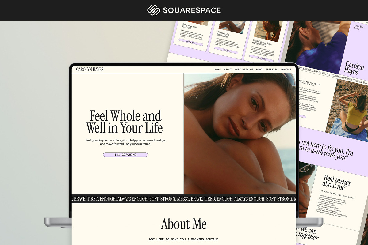 Minimal Squarespace Website Template, a Squarespace Template by Of July Studio (Photo 1 of 9)