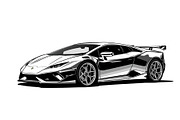 Racing Car Silhouette Set, an Illustration by BIPLOB EXPERT (Thumbnail 7 of 9)