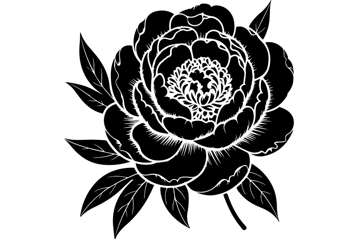 Black Wildflower Bouquet Set, an Object Graphic by jahid234 (Photo 8 of 13)