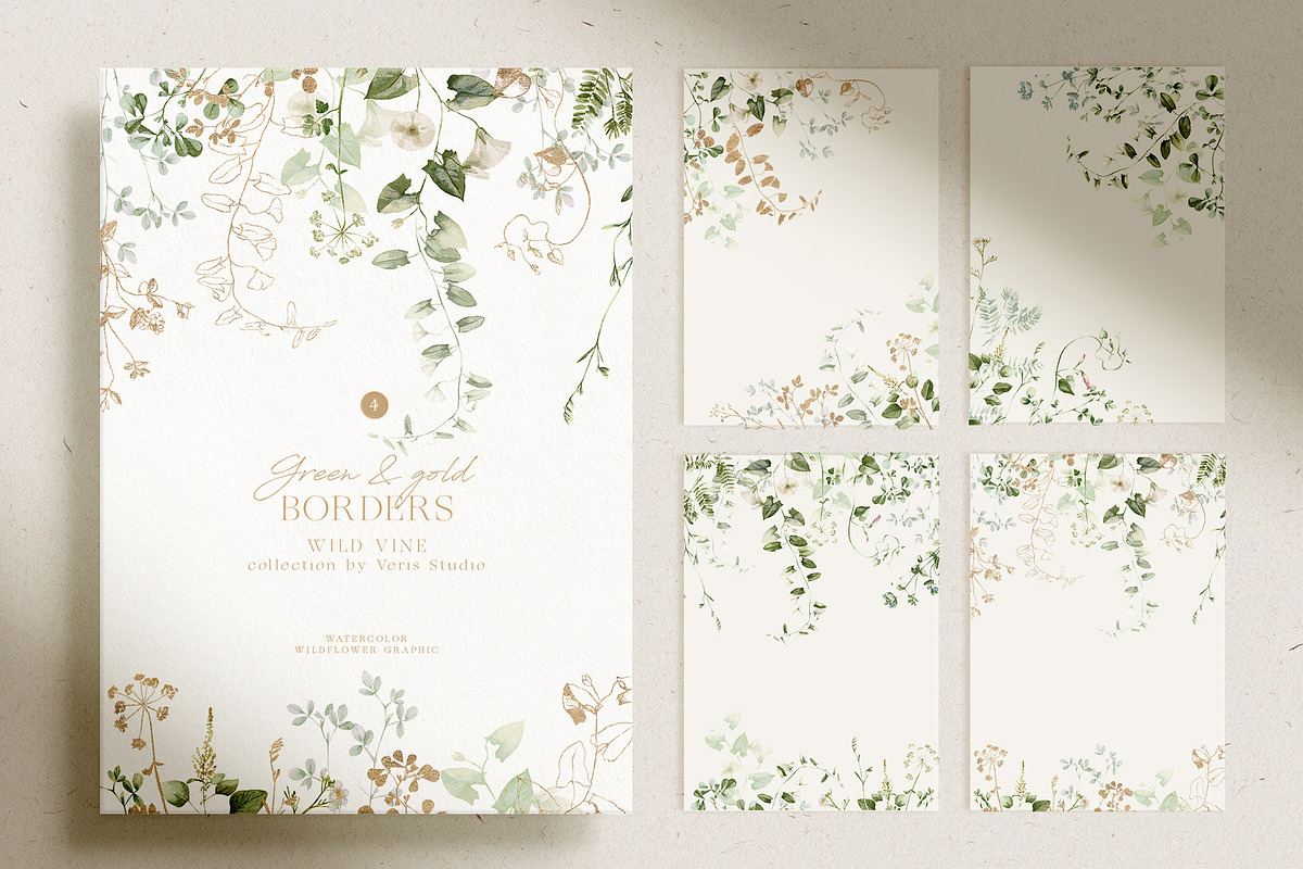 Watercolor Wildflower Floral Green, a Decorative Illustration by Veris Studio (Photo 12 of 15)