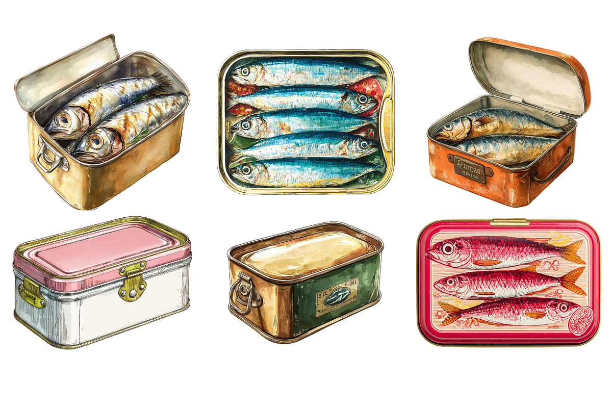 Feature Retro Sardines Sublimation, an Illustration by SinaCreation (Photo 2 of 5)