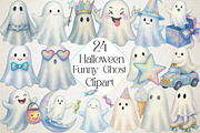 Funny Halloween Ghost Iridescent, an Illustration by DreamPrint404 (Thumbnail 1 of 5)