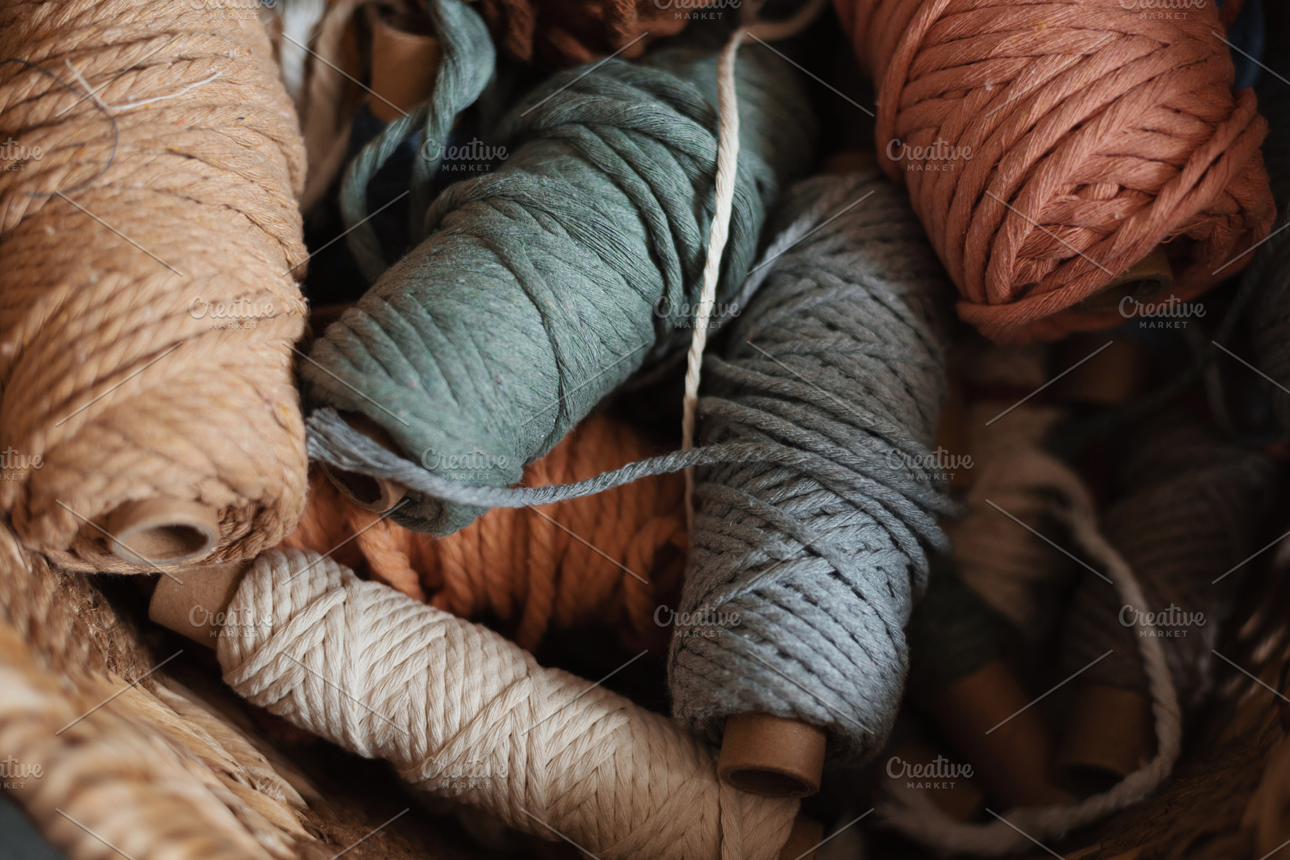 Spools of Yarn String Stock Photo, an Arts & Entertainment Photo by Ashley Alexandra Design
