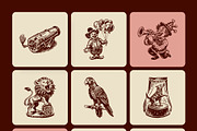 Vintage Circus Illustration Set, a Sport Illustration by Creative Stall (Thumbnail 9 of 10)